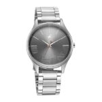 Fastrack Men Stunners Quartz Analog Grey Dial Silver Metal Strap Watch for Guys - NT3291SM01
