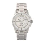 Fastrack Go Skate Quartz Analog with Day and Date White Dial Silver Stainless Steel Strap Watch for Guys - NT3215SM01