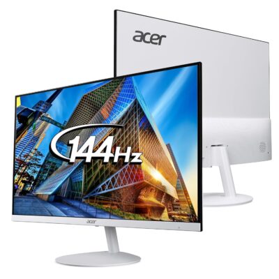 Acer SA242Y P1 23.8 Inch Full HD IPS Ultra Slim (7.2mm Thick) Monitor | 144Hz Refresh Rate | 1ms VRB | ZeroFrame Design | AMD FreeSync VisionCare Eye Protection | HDMI + DP | Built-in Speakers